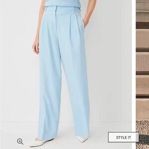 Ann Taylor Pleated Wide-Leg Pant 12P